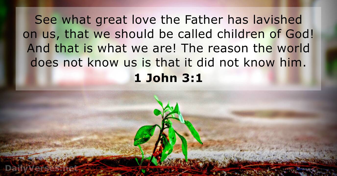 September 26 2017 Bible Verse Of The Day 1 John 3 1 DailyVerses