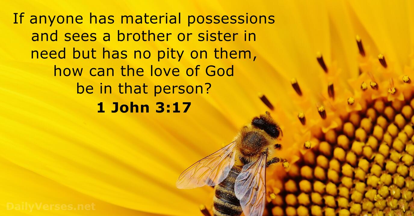 1 John 3 17 ESV Bible Verse Of The Day DailyVerses