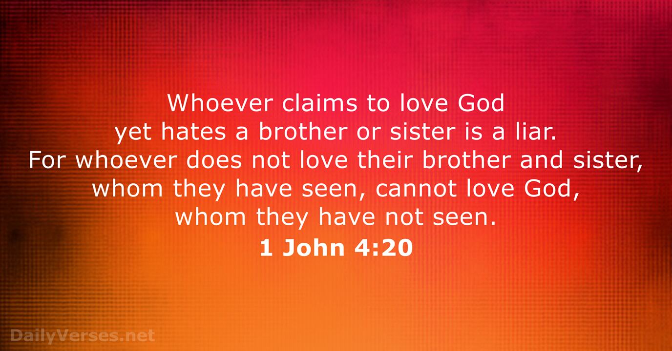 1 John 4 20 Bible Verse DailyVerses