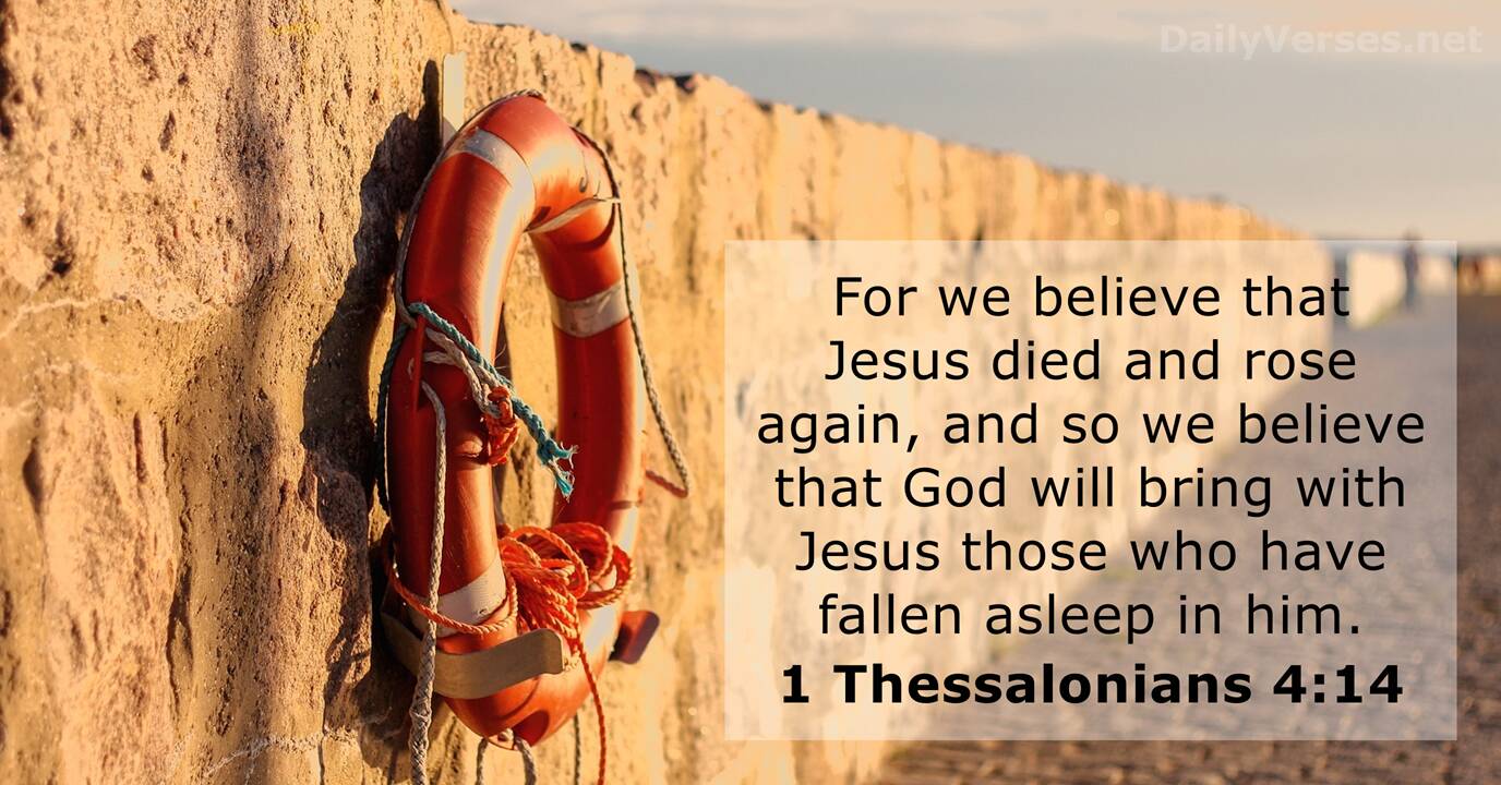 1 Thessalonians 414 Bible verse of the day