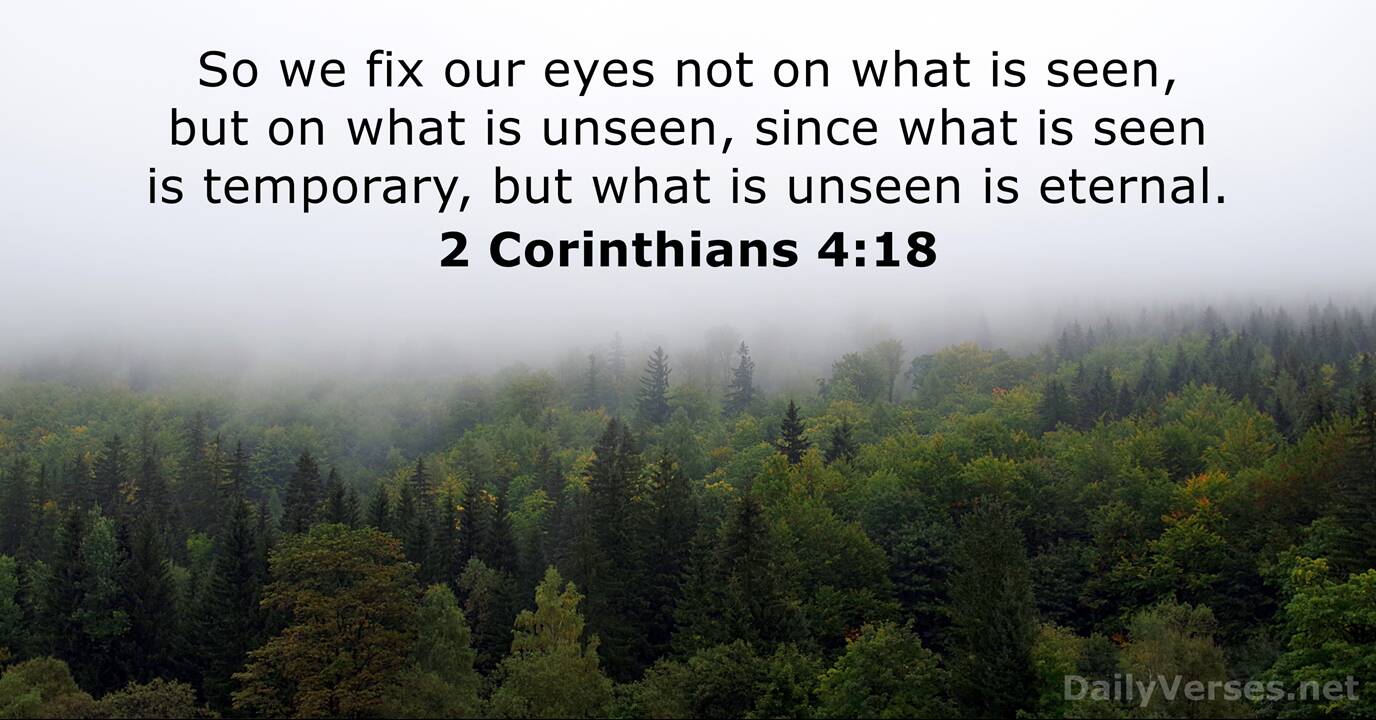 2 Corinthians 4:18 - Bible verse - DailyVerses.net