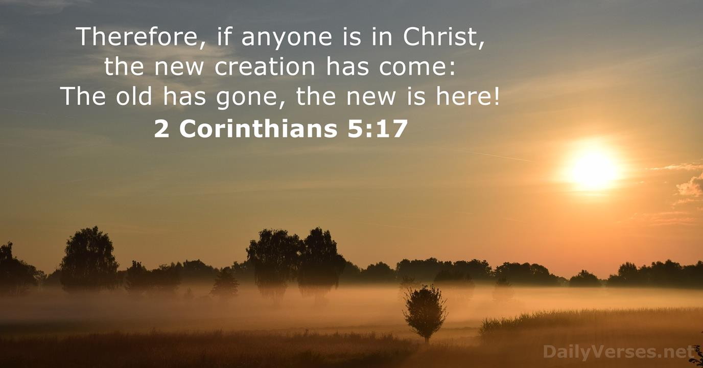 2 Corinthians 5:17 - Bible verse - DailyVerses.net