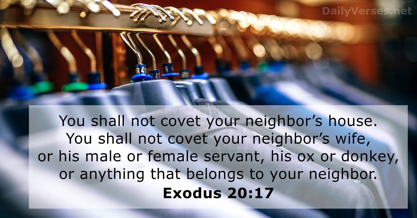 November 29 2019 Bible Verse Of The Day Exodus 20 17 DailyVerses