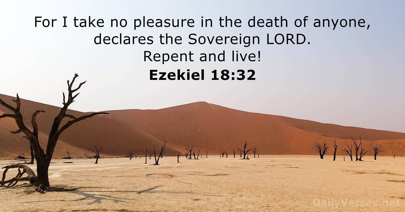 Ezekiel 18:32 - Bible verse.
