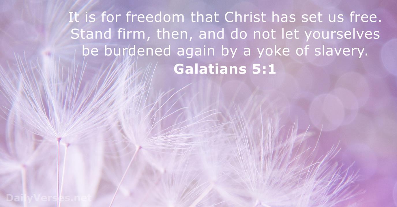 Galatians 5:1 - Bible verse - DailyVerses.net