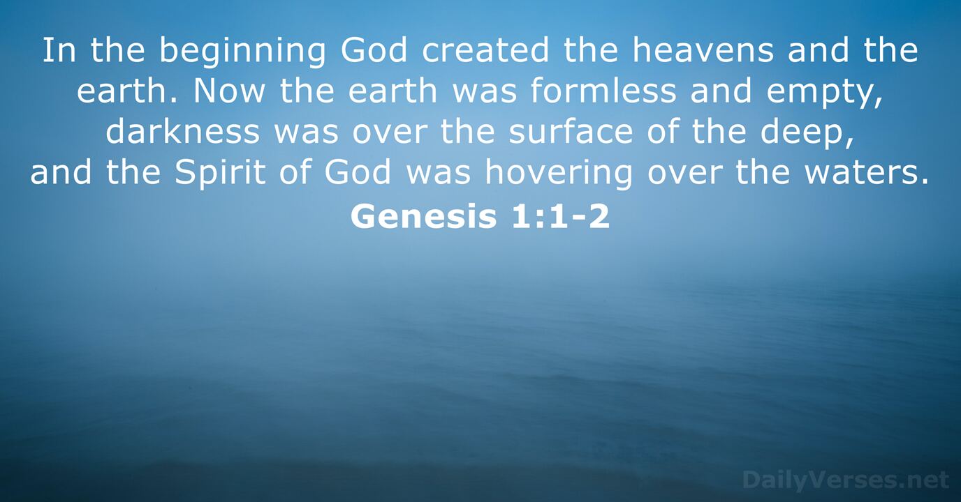 Genesis 1:1-2 - Bible verse - DailyVerses.net