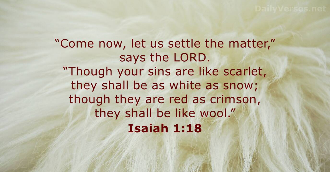 Isaiah 1 18 Bible Verse DailyVerses