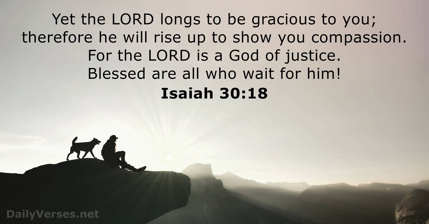 Isaiah 30 18 Bible Verse DailyVerses