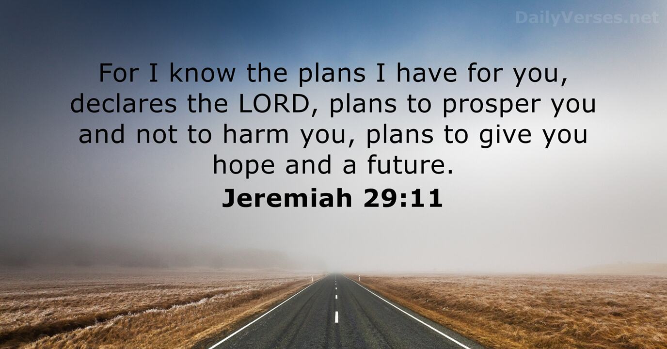 Jeremiah 29 11 Bible Verse DailyVerses