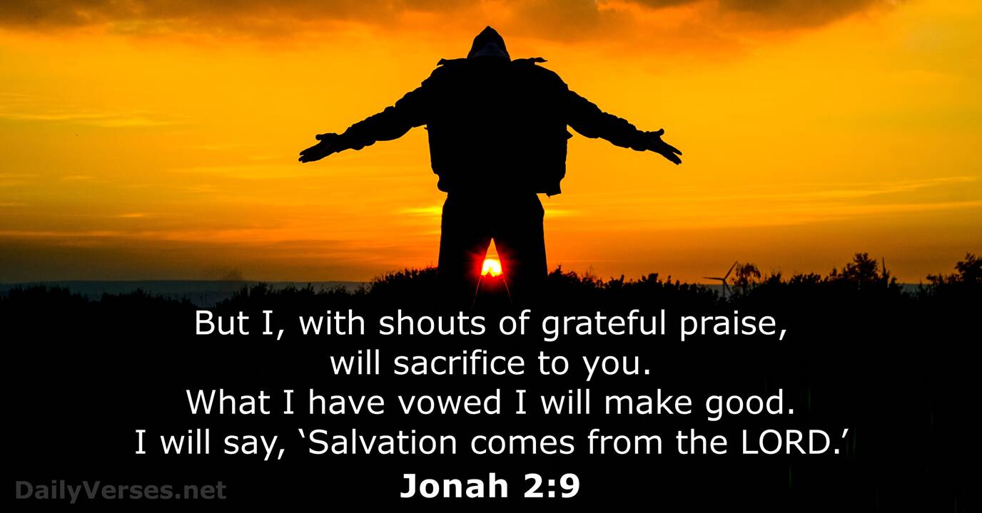 November 26 2020 Bible Verse Of The Day Jonah 2 9 DailyVerses