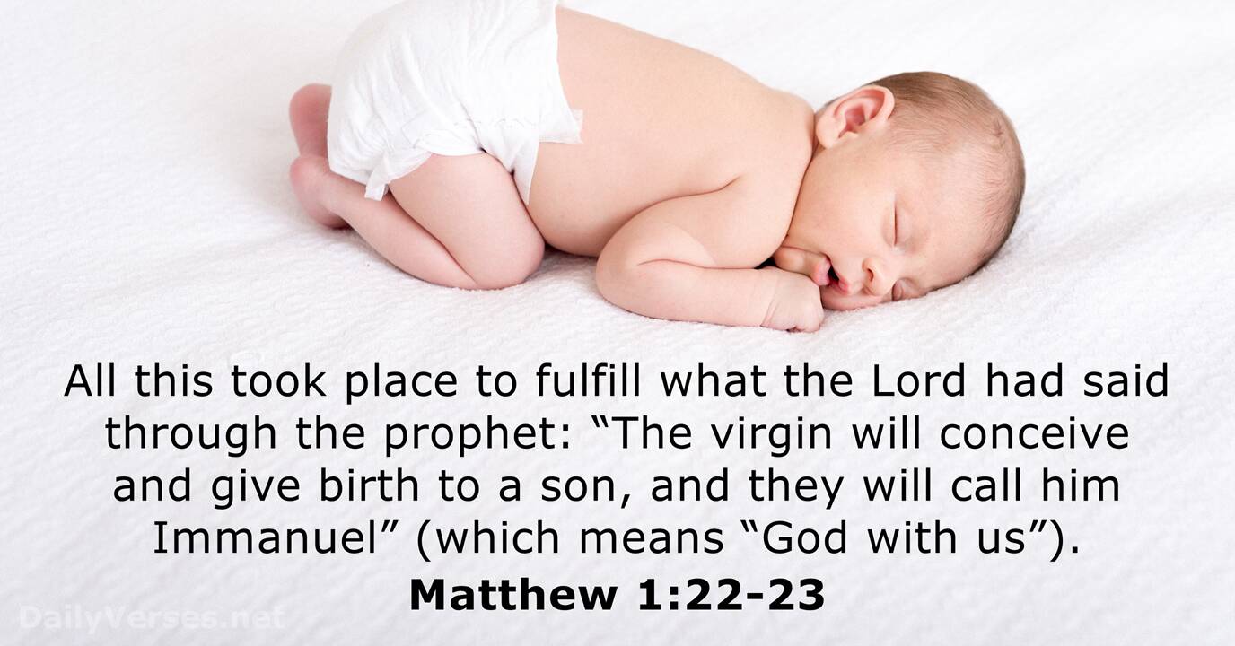 Matthew 1 22 23 Bible Verse DailyVerses