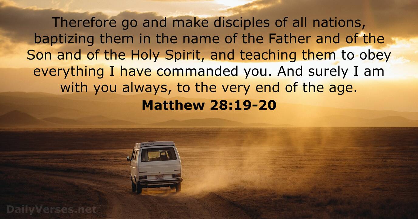 Matthew 28 19 20 Bible Verse DailyVerses
