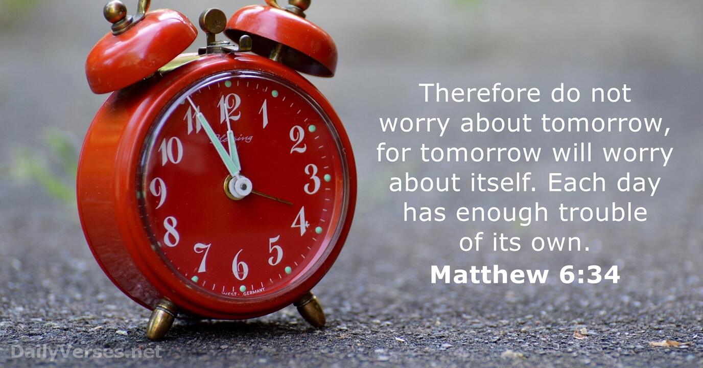 Matthew 6:34 - Bible verse - DailyVerses.net