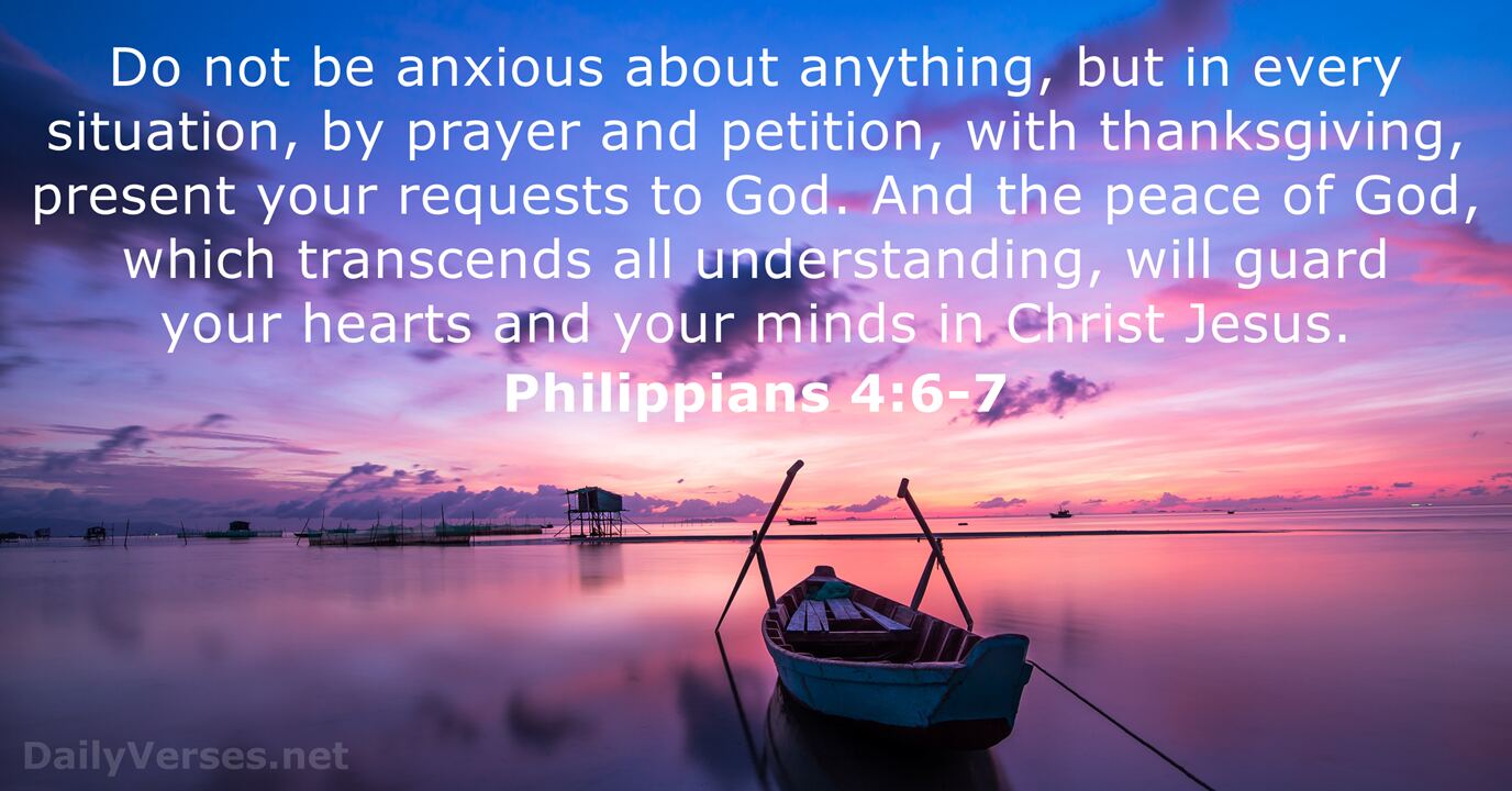 Philippians 4:6-7 - Bible verse 