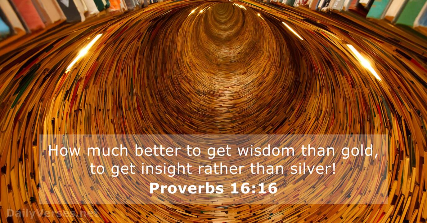 Proverbs 16 16 Bible Verse DailyVerses