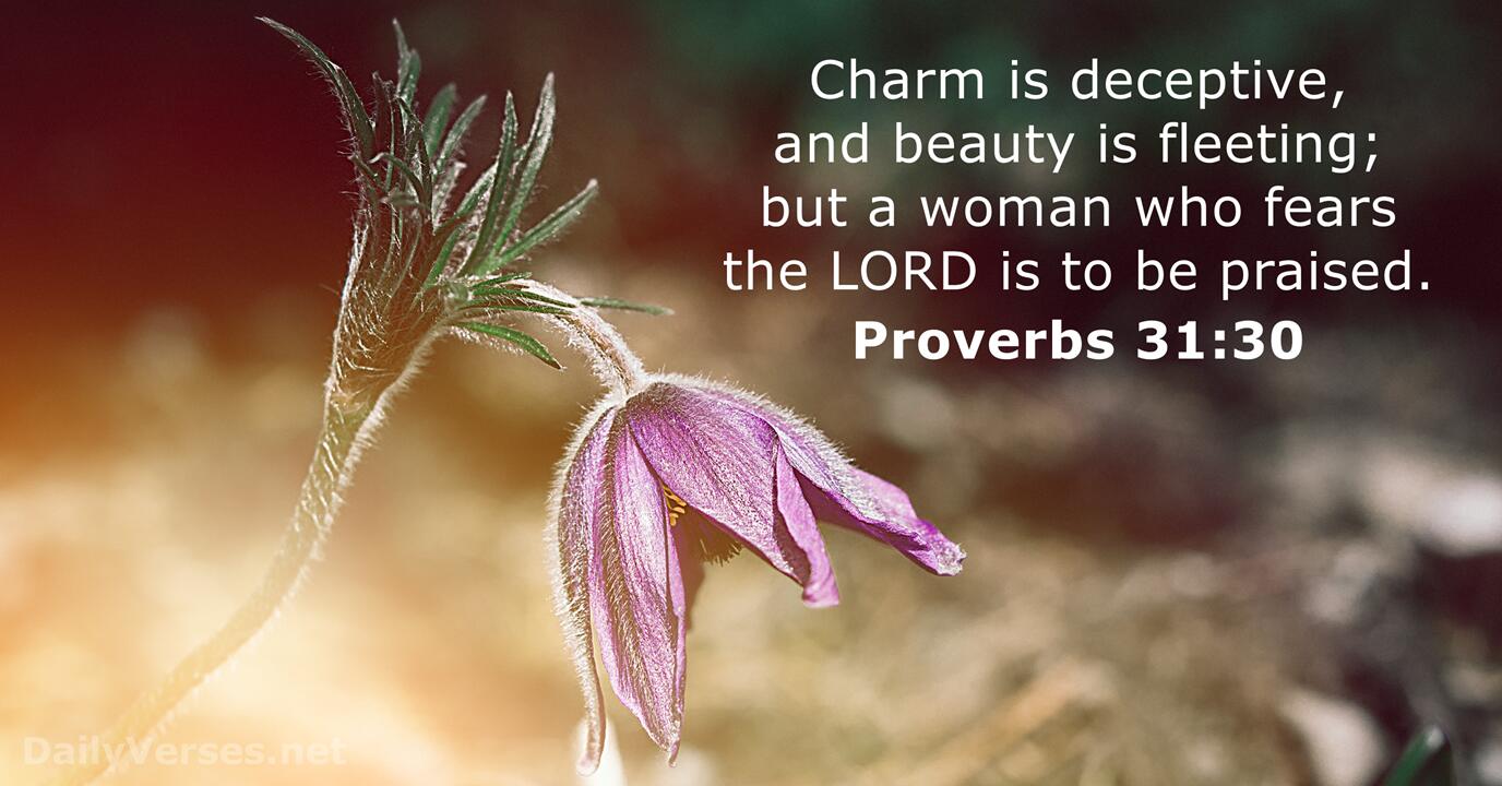Proverbs 31 30 Bible Verse DailyVerses