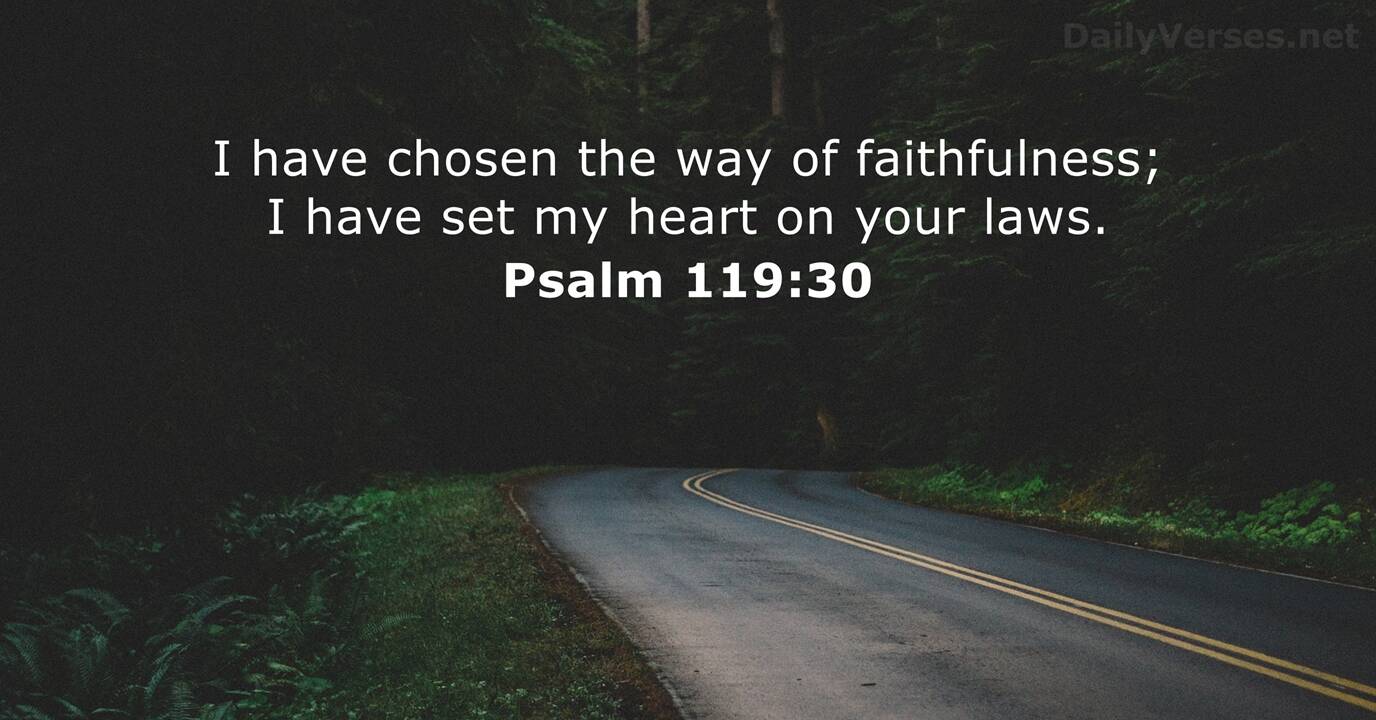 Psalm 119 30 Bible Verse DailyVerses