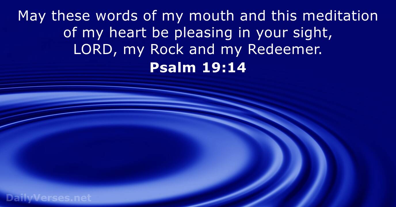 Psalm 19 14 Bible Verse DailyVerses