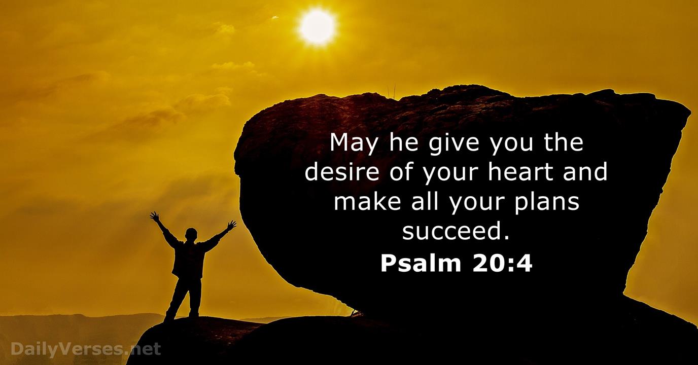 Psalm 20 4 Bible Verse DailyVerses