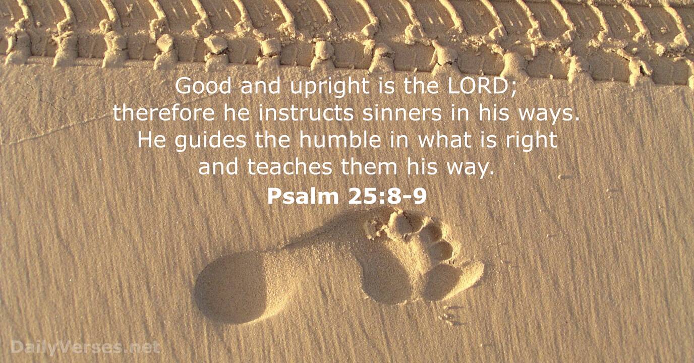 Psalm 25 8 9 Bible Verse DailyVerses