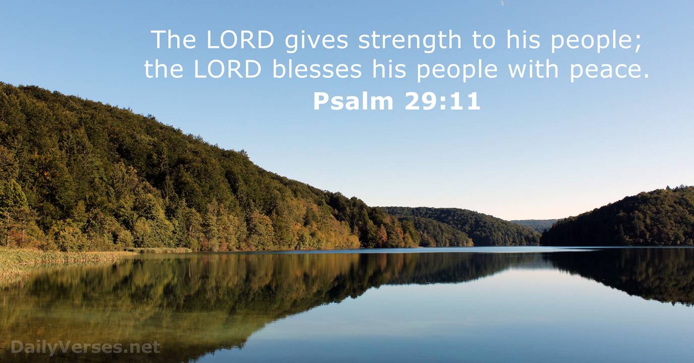 Psalm 29:11 - Bible verse - DailyVerses.net