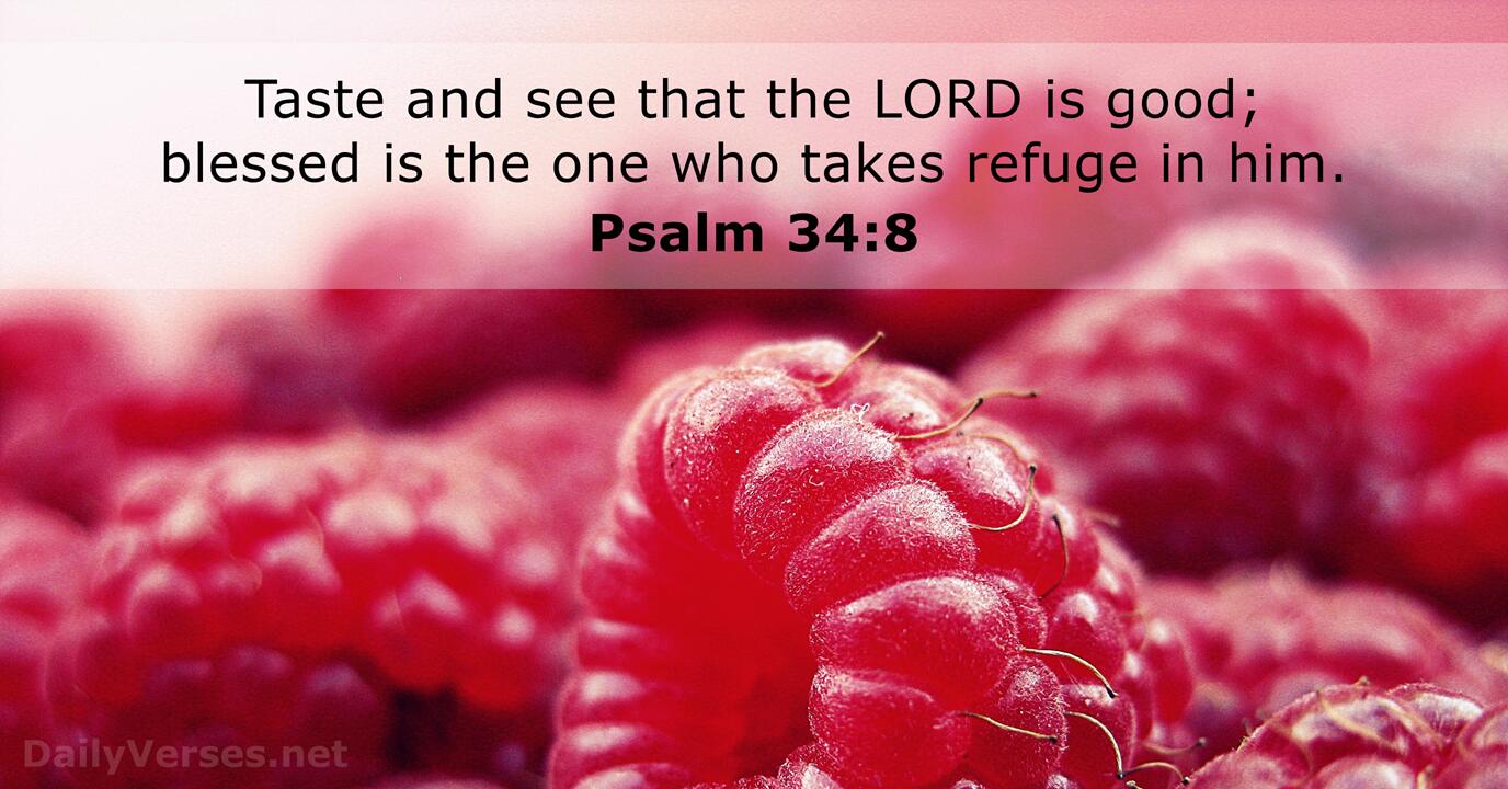 Psalm 34 8 Bible Verse DailyVerses