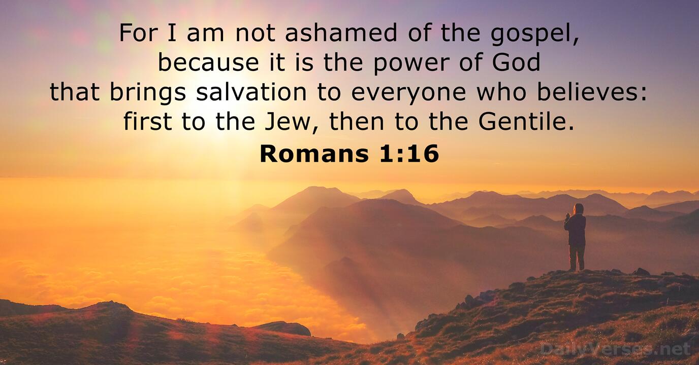 September 19 2023 Bible Verse Of The Day Romans 1 16 DailyVerses