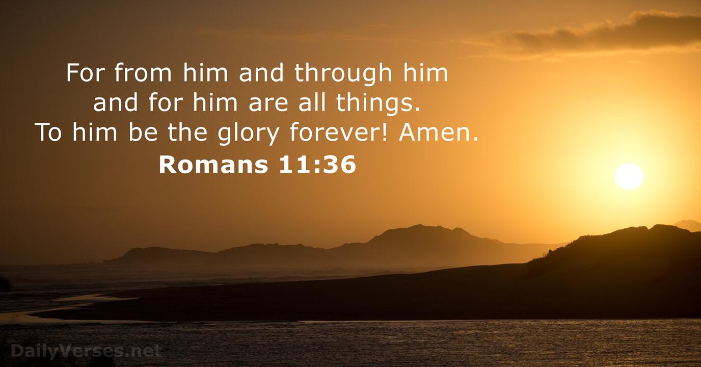 Romans 11 36 Bible Verse DailyVerses