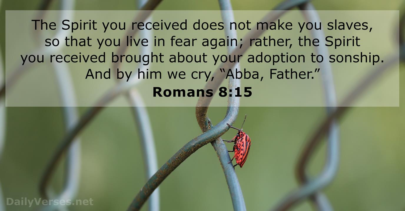 Romans 8 15 Bible Verse DailyVerses