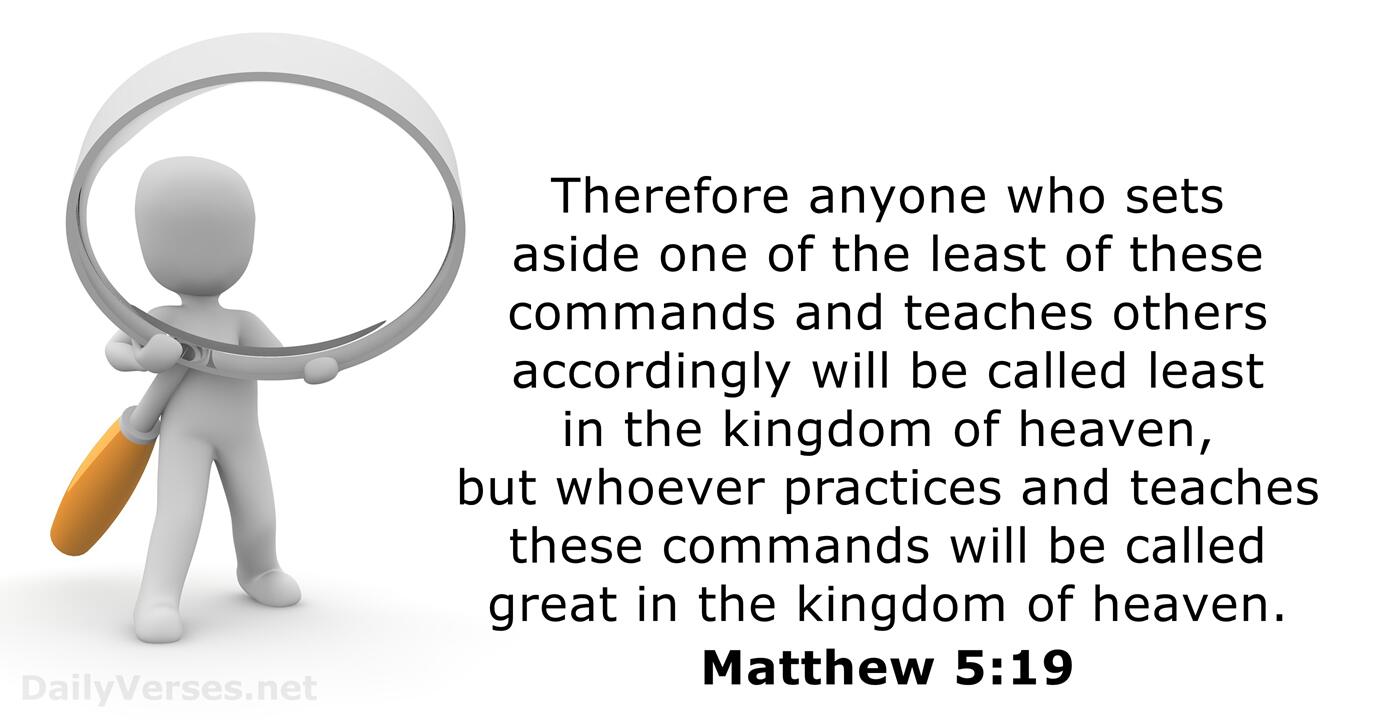 January 2 Bible Verse Of The Day Matthew 5 19 Dailyverses Net