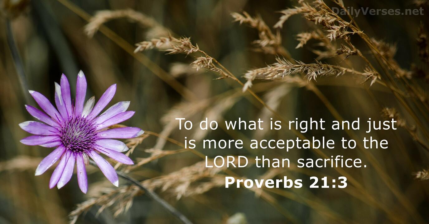 March 21, 2015 - Bible verse of the day - Proverbs 21:3 ...