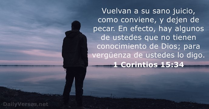 1 Corintios 15:34