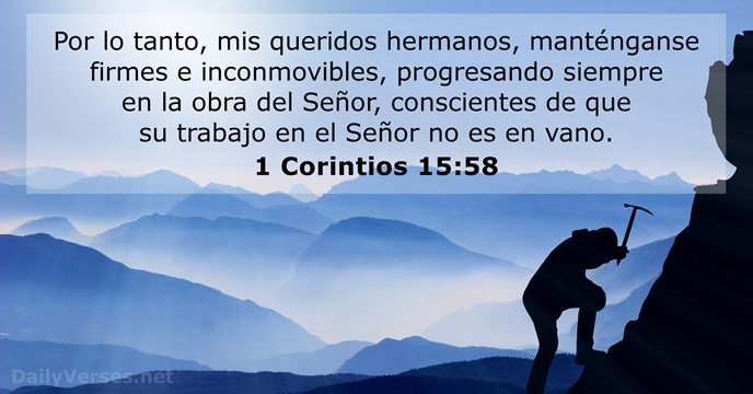 1 Corintios 15:58