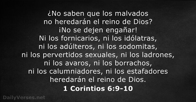 1 Corintios 6:9-10