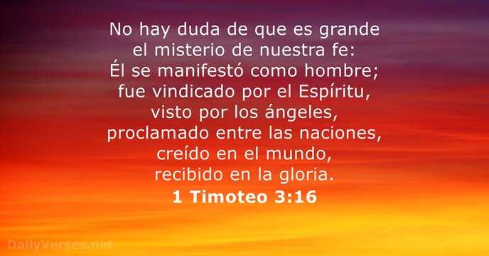 1 Timoteo 3:16