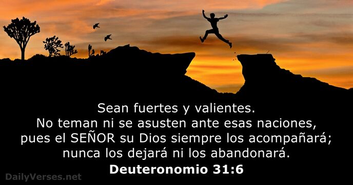 deuteronomio 31:6
