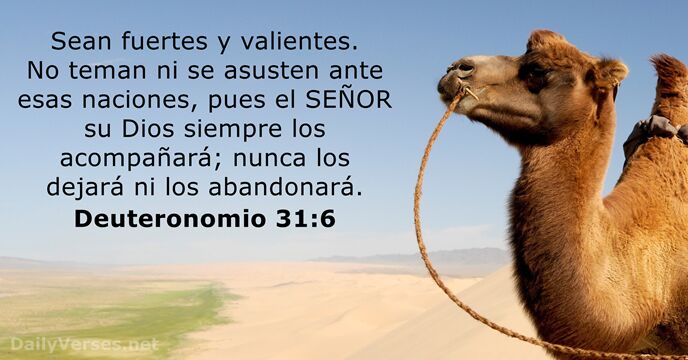 deuteronomio 31:6