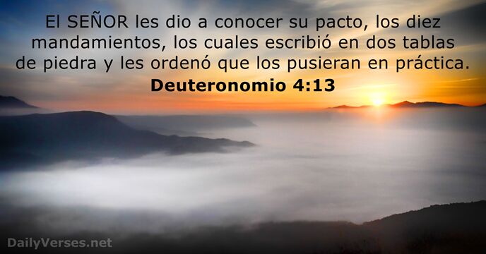 Deuteronomio 4:13