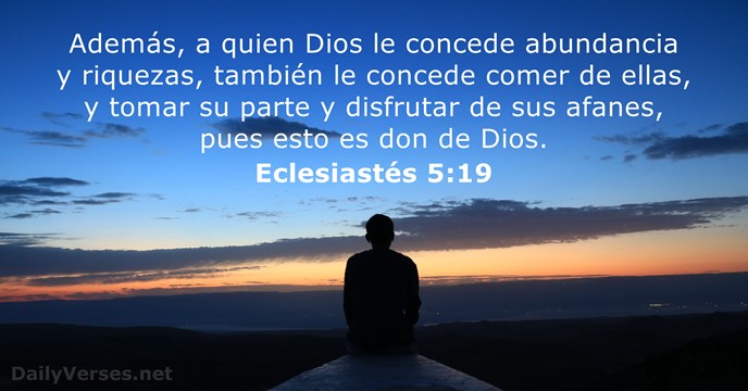 eclesiastes 5:19