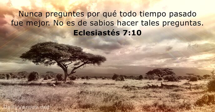 Eclesiastés 7:10