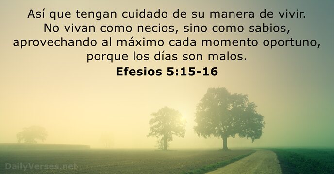 efesios 5:15-16