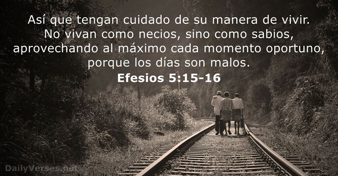 efesios 5:15-16
