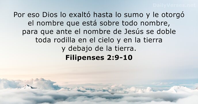 Filipenses 2:9-10