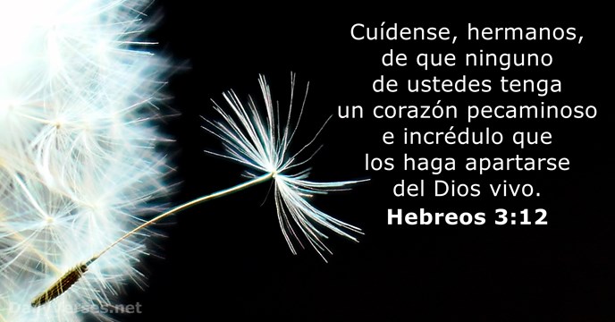 Hebreos 3:12