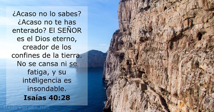 isaias 40:28