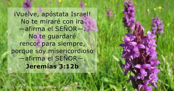 jeremias 3:12b