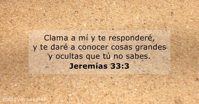 Jeremías 33:3