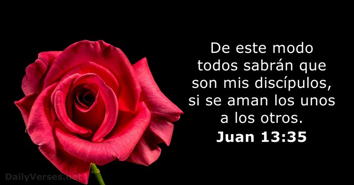 Juan 13:35 - Versículo de la Biblia del día - DailyVerses.net