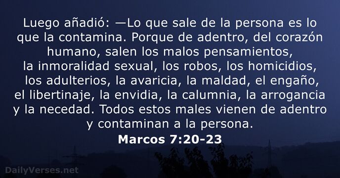 marcos 7:20-23
