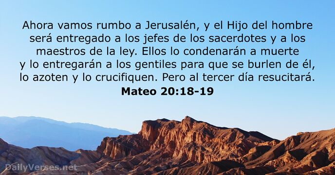 Mateo 20:18-19